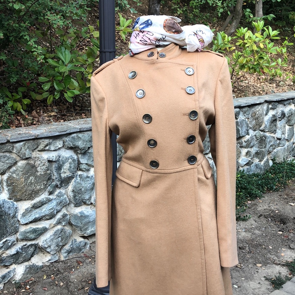 Brand New w/ Tags Tan Wool Trench Coat